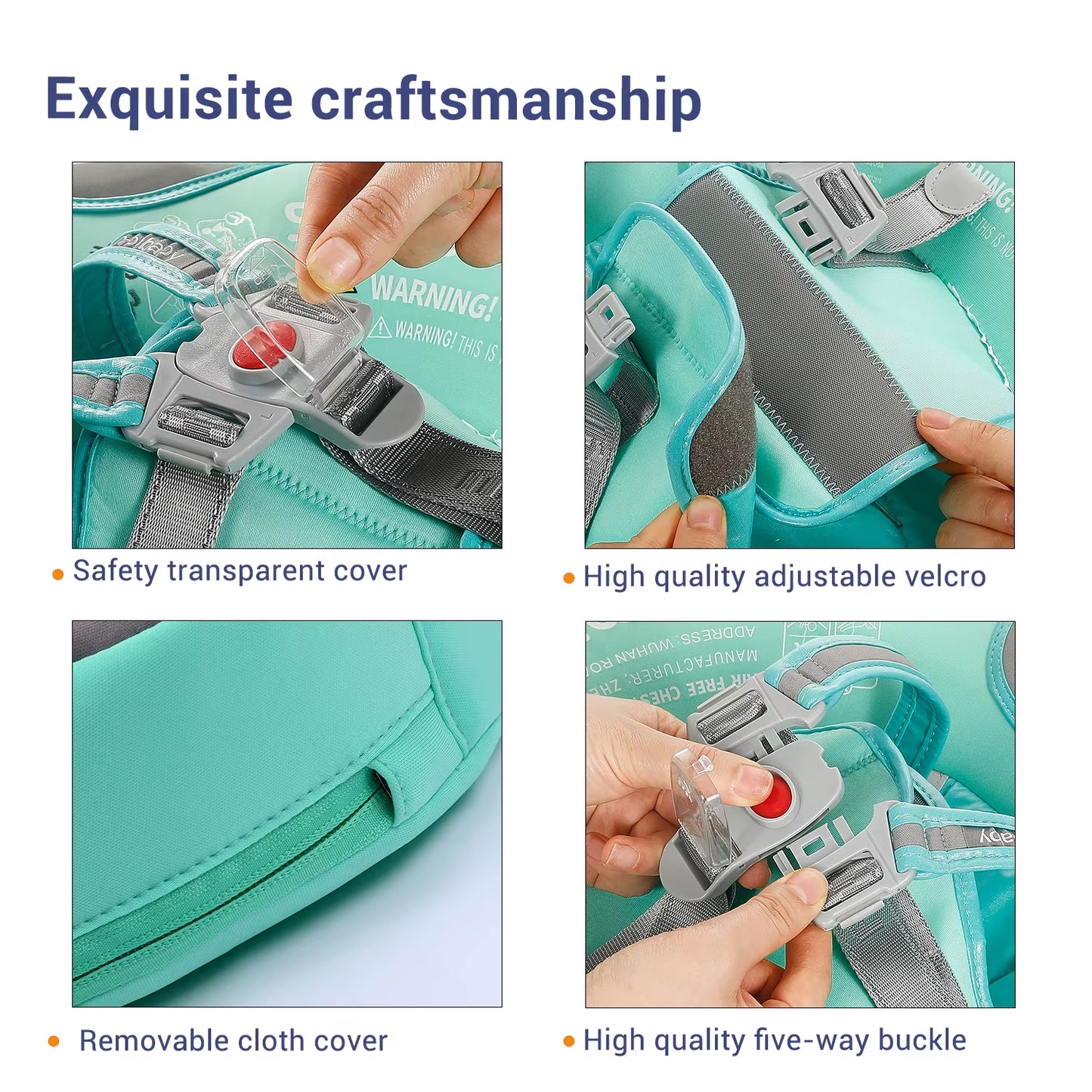 Baby Float with Sunshade Canopy and Crotch Strap Inflatable-Free Safe Core Swimming Pool Accessory Bathroom Water Toy