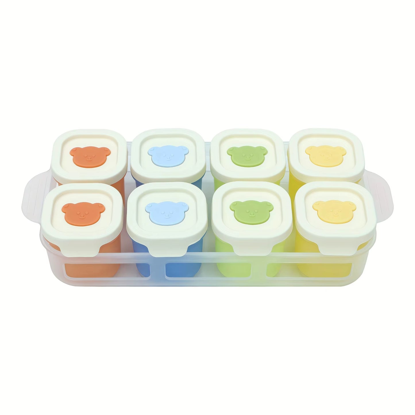 9Pcs Silicone Food Storage Containers with Lids-1.69Oz Reusable Snack Containers for Kids,Leak-Proof Design,Meal Prep Containers