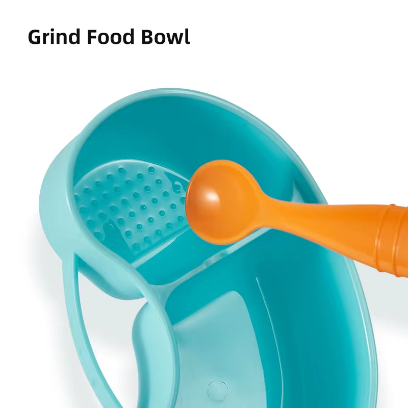 Portable and Grindable Baby'S Complementary Food Bowl Set,Separate Hot and Cold Food, Perfect for School, Picnics, and Trips