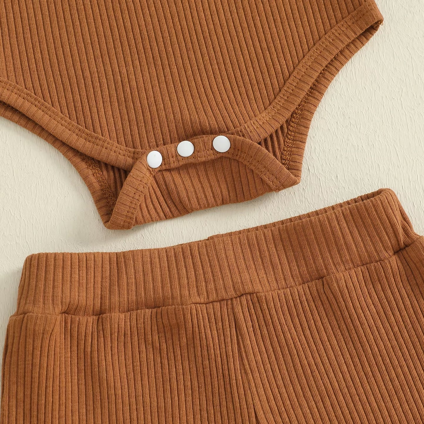 Toddler Baby 3 Piece Bodysuits Clothes Suit Fashion Infant Long Sleeve Gingerbread Man Bow Jumpsuit Hat Elastic Waist Pants Set