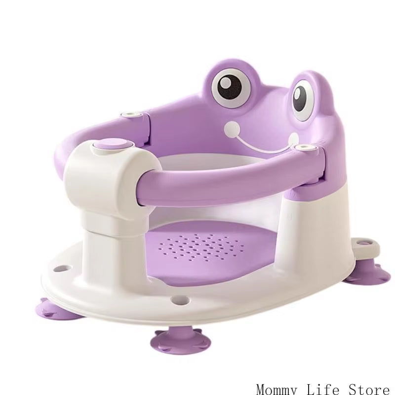 Safe Baby Bath Chair Ergonomic Support Non Slip Base for Newborns Toddler Quick Dry Feature Bath Stool Support