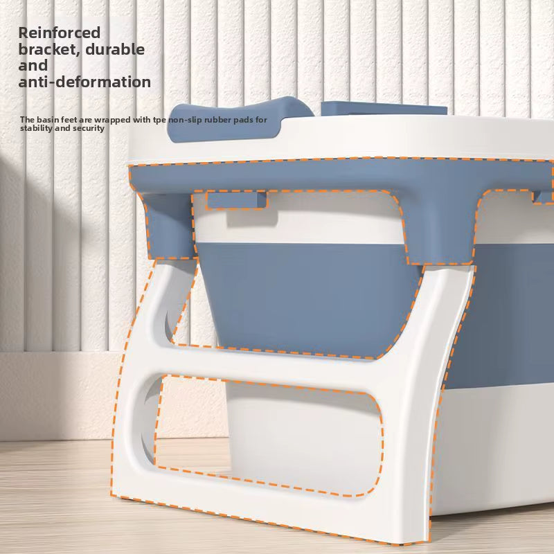Baby Bath Foldable Newborn King Size Children'S Swimming Bucket Household