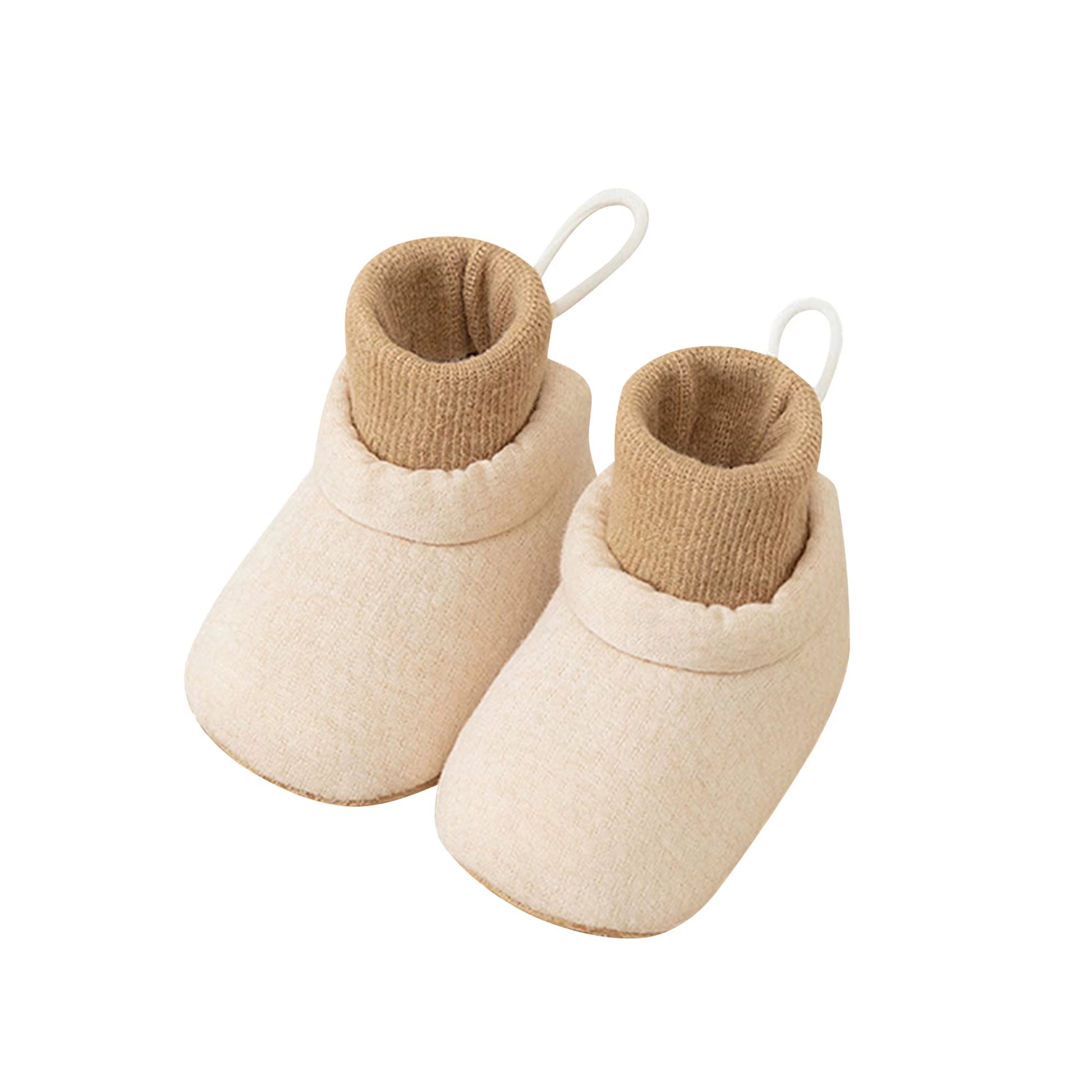 Adorable Baby Booties Shoes with Gripper Stylish Contrast Color Infant Sock Shoes for Non-Slip Walking Breathable
