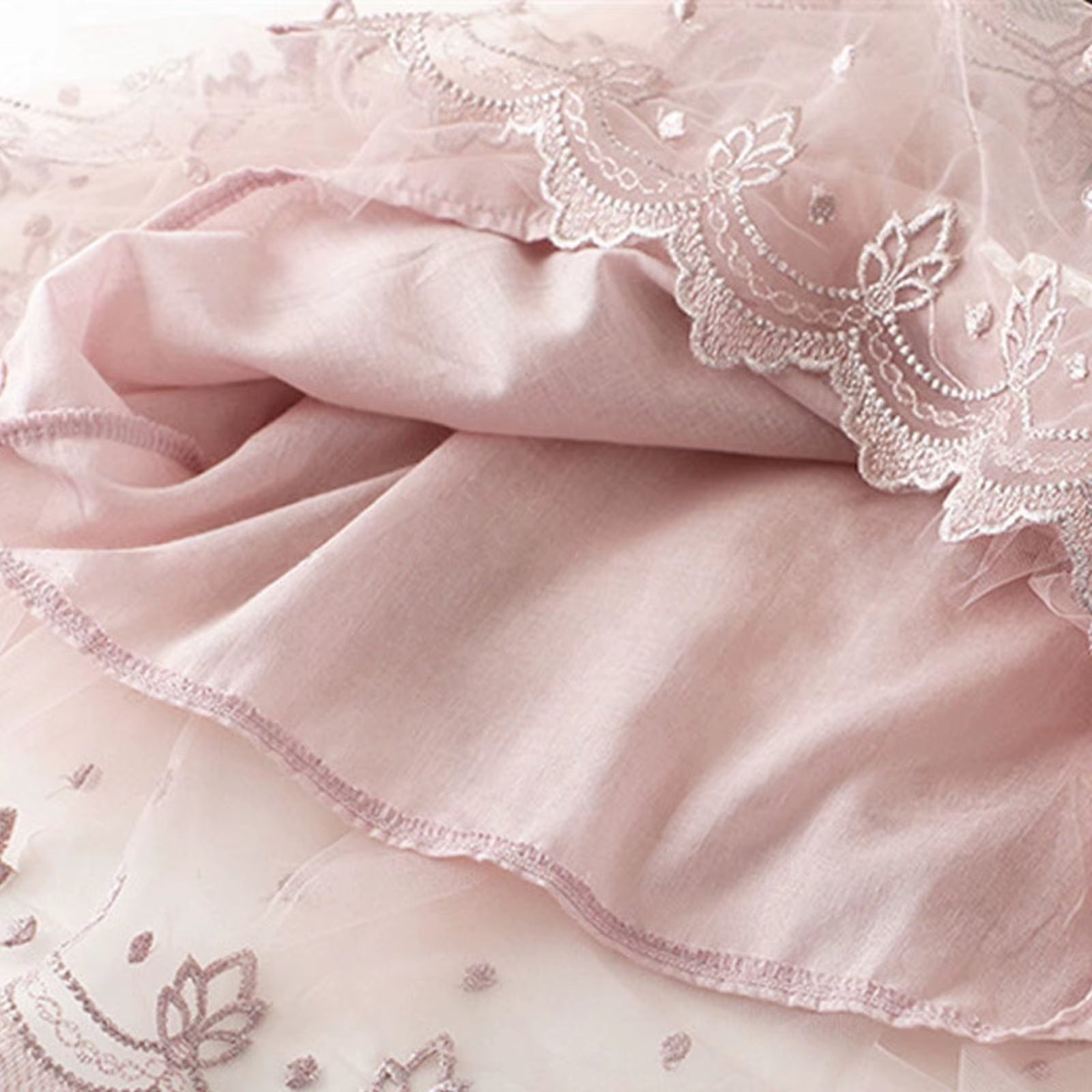 Youth Dress Shirt Girls' Fashionable Dress Korean Edition Children'S Dress Embroidered Mesh Vintage Dress Toddler Girl