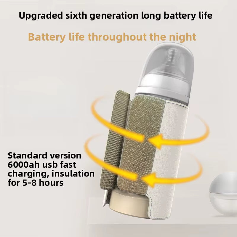 6000Mah Baby Bottle Warmer 6 Heat Level Multifunction Breast Milk Warmer Accurate Temperature Control Baby Bottle Heat