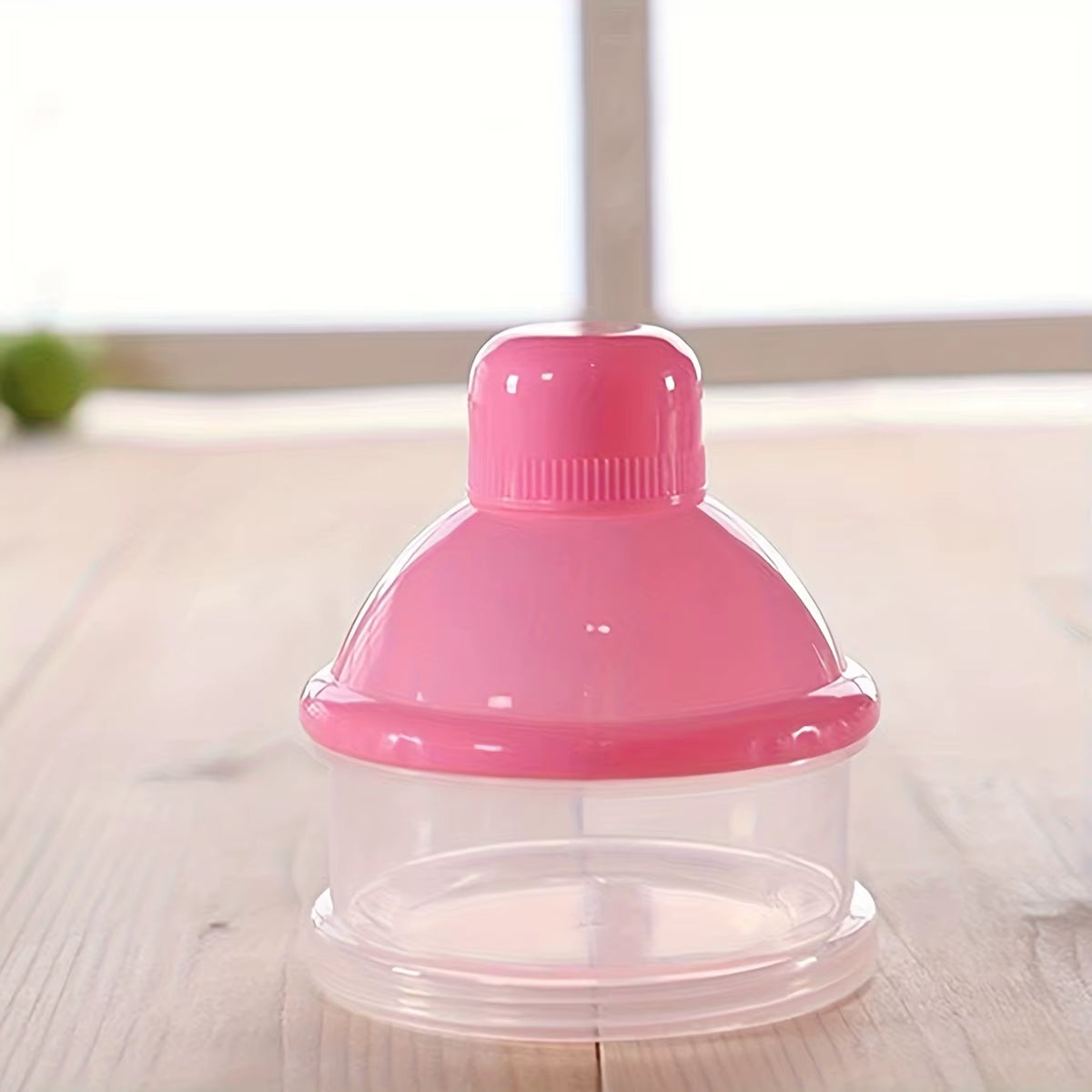 4 Layers Transparent Milk Powder Container,Stackable Baby Food Storage Box, Portable Formula Dispenser