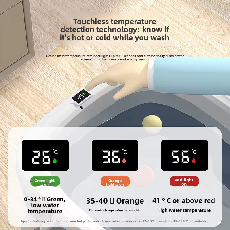 Baby Bath Foldable Newborn King Size Children'S Swimming Bucket Household