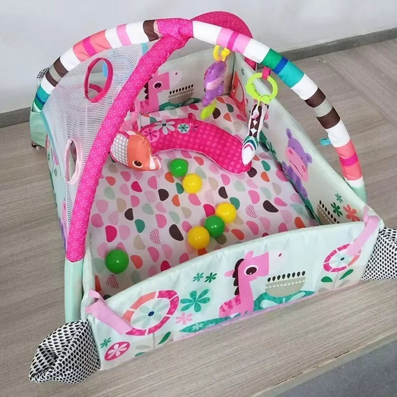 Baby Fitness Frame Crawling Game Blanket Multifunctional Educational Mats Fence Crawling Blanket Infant Rug Enlightenment Toys