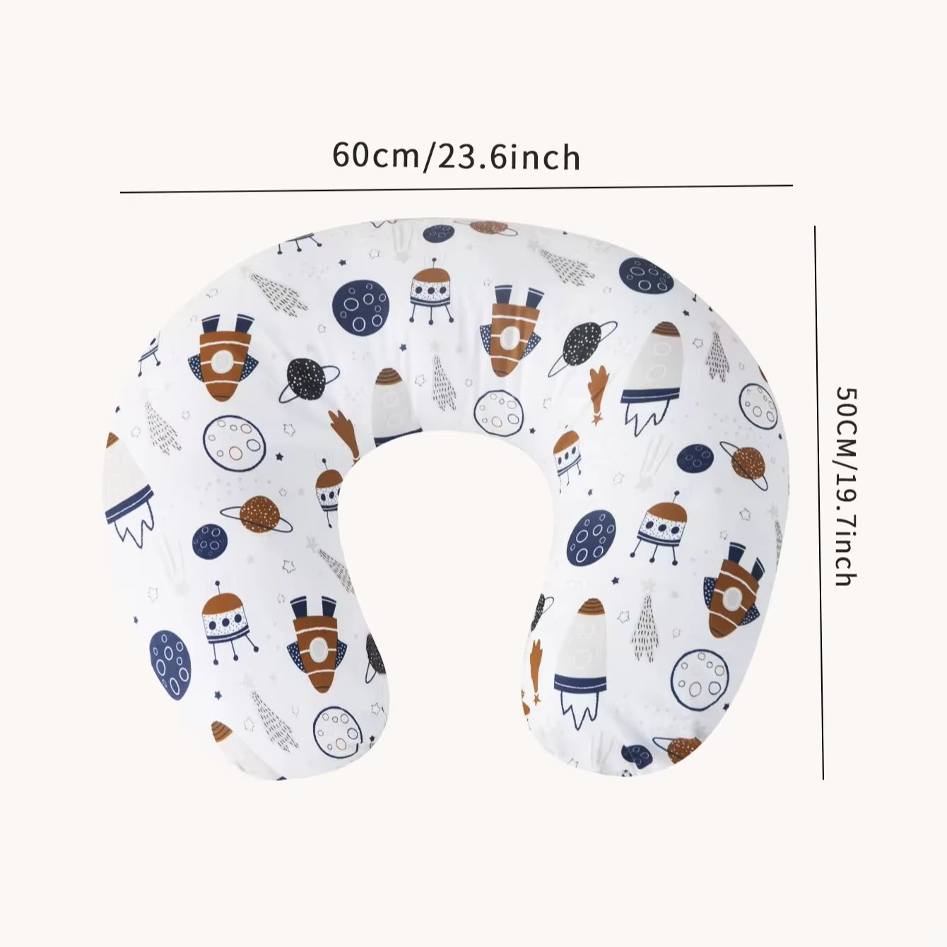 Baby Breastfeeding Pillow Nursing Pillow for Period Lactation Maternity Feeding Cushion with Breathable Fabric Cute Print