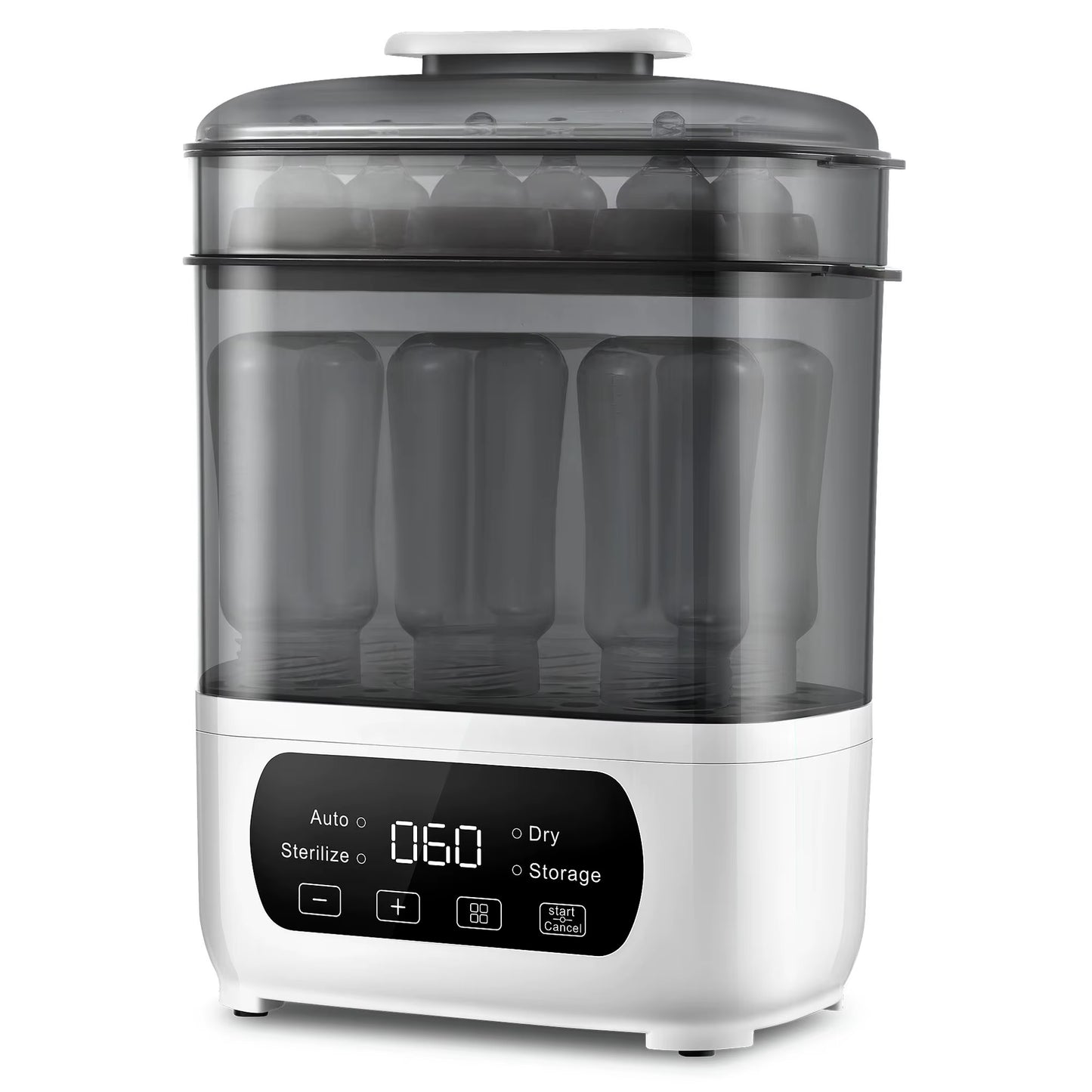 4-In-1 Baby Bottle Sterilizer & Dryer | Steam Sanitizer with LED Touch Control & Auto Shut-Off - Universal for All Bottles