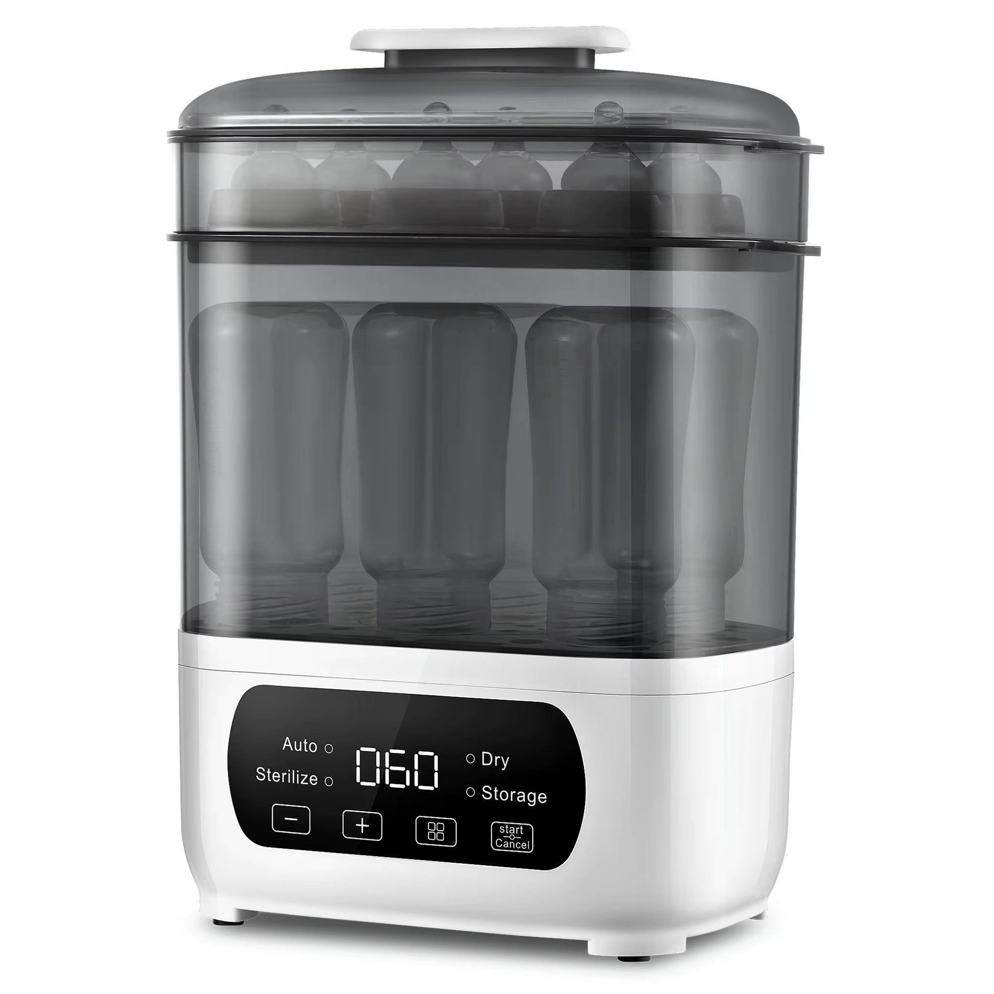 4-In-1 Baby Bottle Sterilizer & Dryer | Steam Sanitizer with LED Touch Control & Auto Shut-Off - Universal for All Bottles