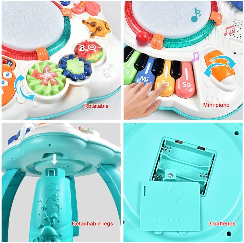 Baby & Toddler Toys - Baby Activity Learning Musical Table Toys for 6 Months- 3 Year Old - Safe,Sturdy and Fun,Boys Girls Gifts