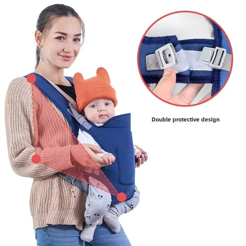 Baby Going Out Safety Sling Carrier Multifunctional Shoulder Baby Carrier Four Methods Front and Back Versatile for All Seasons