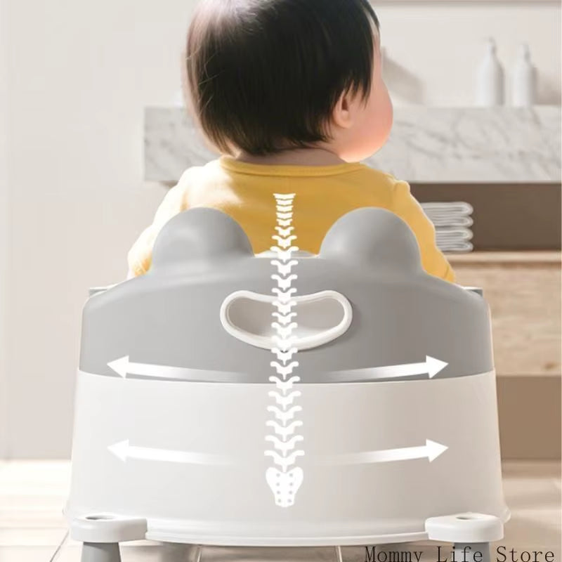 Safe Baby Bath Chair Ergonomic Support Non Slip Base for Newborns Toddler Quick Dry Feature Bath Stool Support