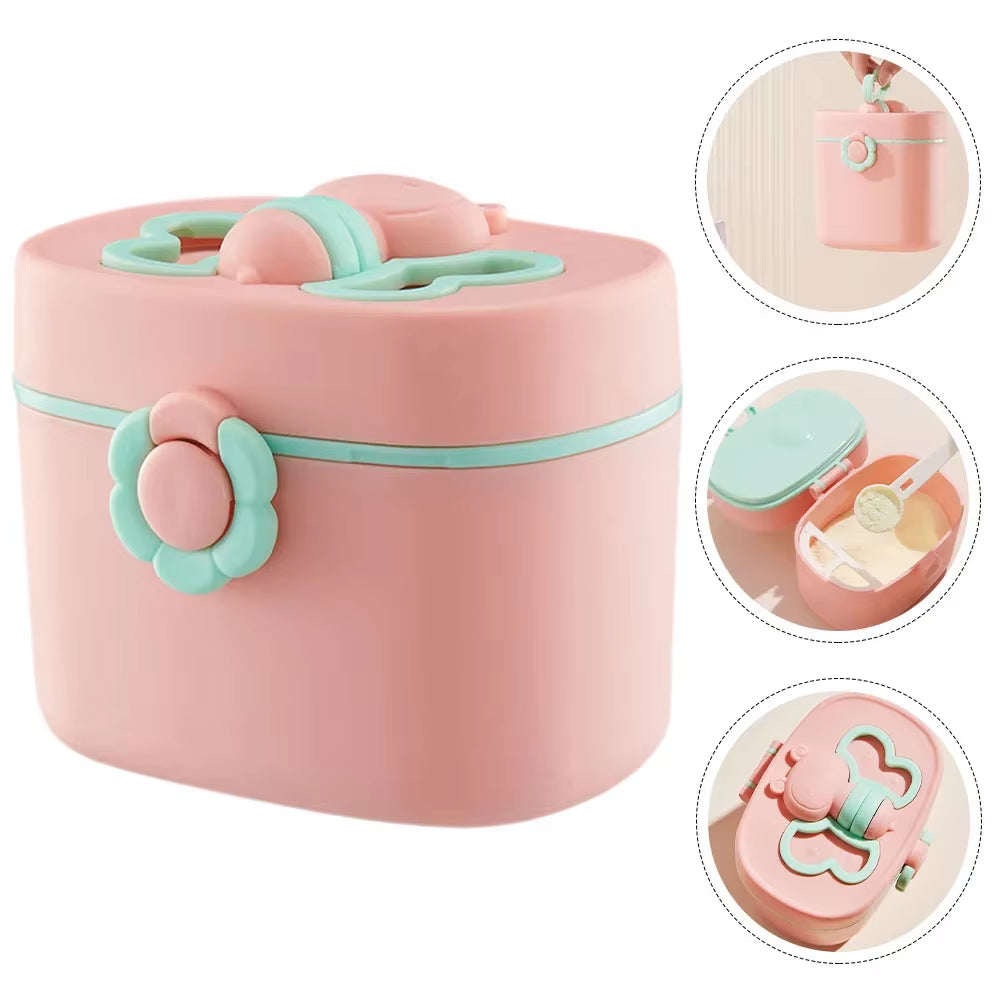 Bee Flower Milk Powder Box Portable Food Storage Container Baby Formula Dispenser Baby Storage Dispensador De Leche En Polvo