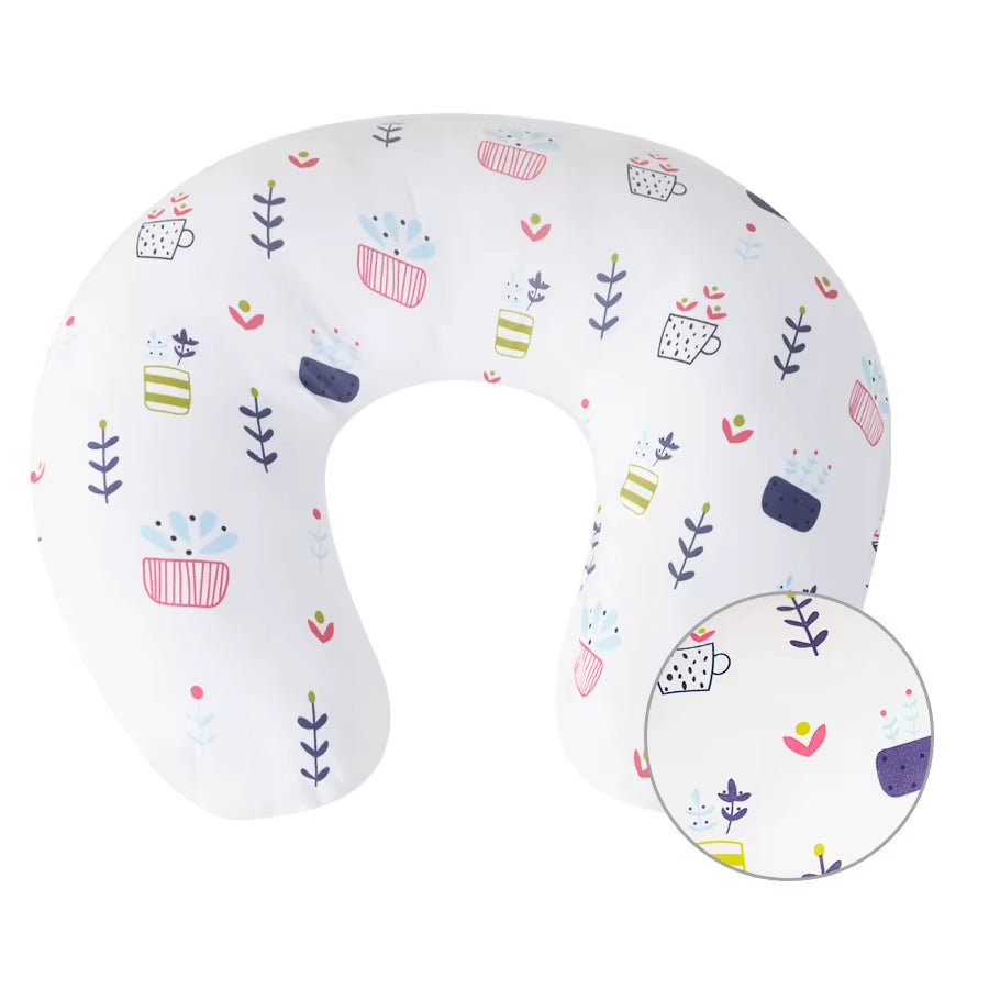 Baby Breastfeeding Pillow Nursing Pillow for Period Lactation Maternity Feeding Cushion with Breathable Fabric Cute Print