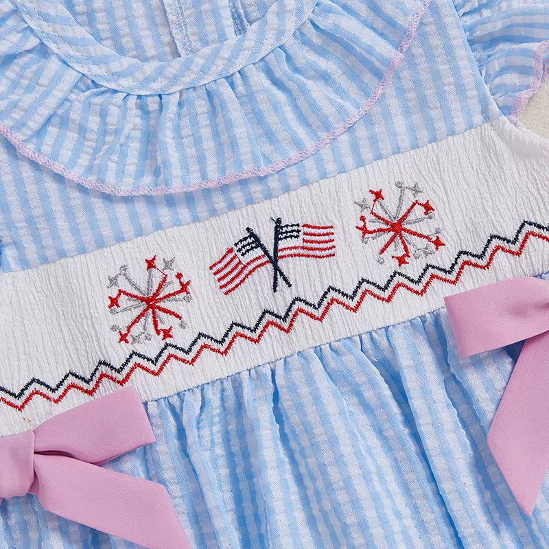 Adorable Baby Girl Romper Flutter Sleeve round Neck Floral Print Jumpsuit Toddler Bodysuit Summer Outfit