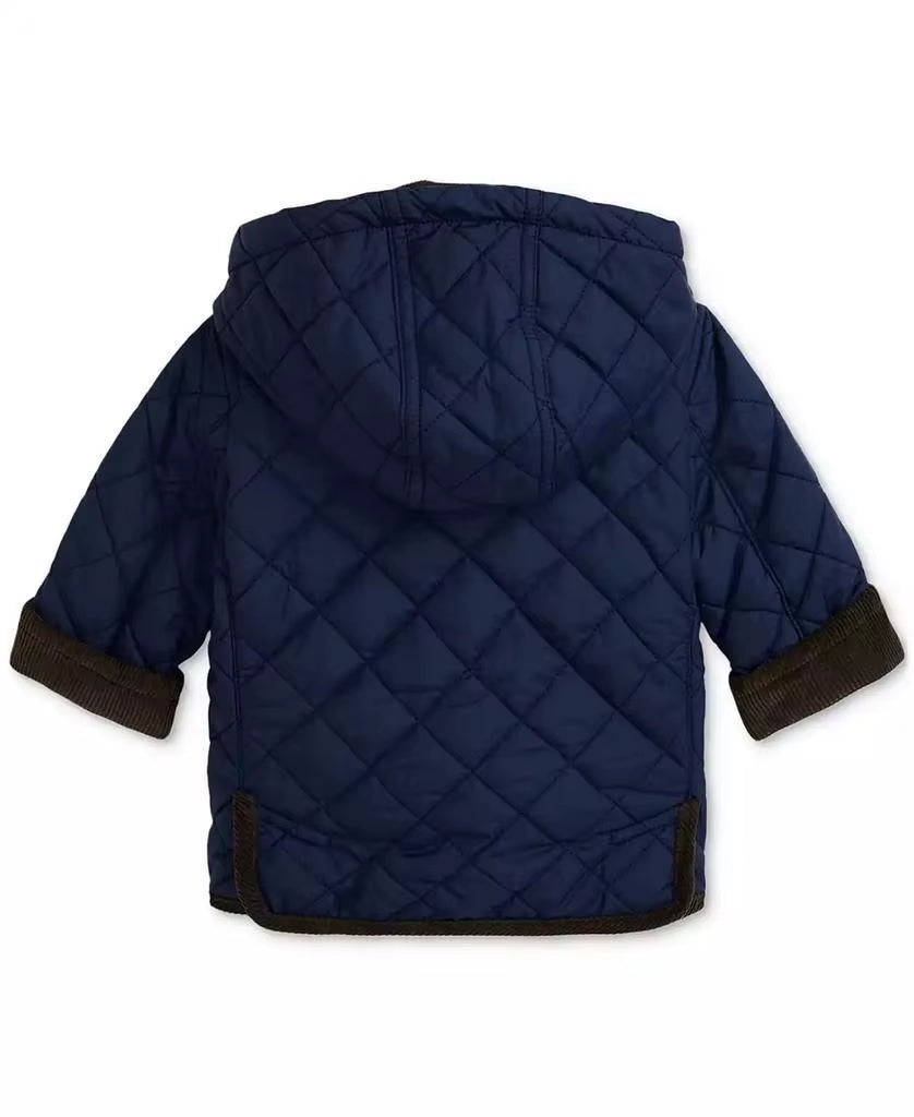 Polo  | Baby Boys Corduroy-Trim Barn Jacket with Removable Hood