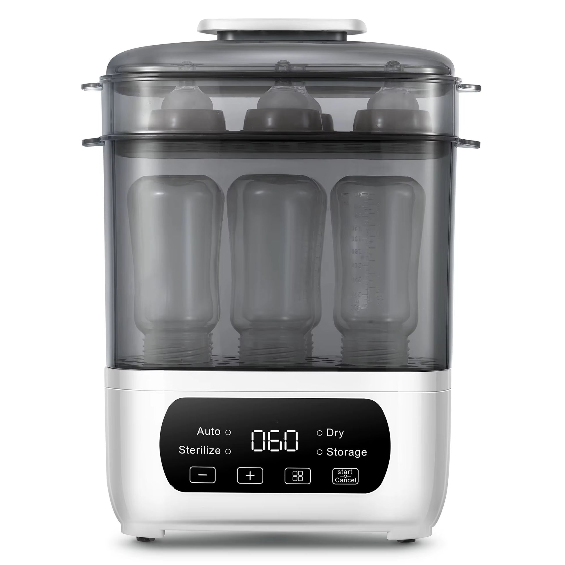 4-In-1 Baby Bottle Sterilizer & Dryer | Steam Sanitizer with LED Touch Control & Auto Shut-Off - Universal for All Bottles