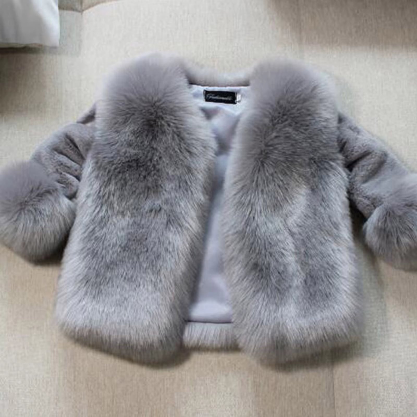 Girls Coat Size 5 Toddler Girls Fashion Jacket Fall Winter Toddler Infant Kids Cardigans Fuzzy Light Winter Jackets Girls