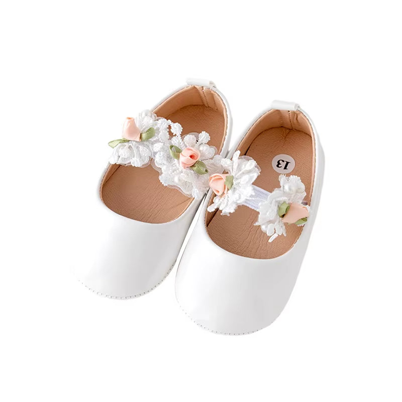Adorable Baby Girl Soft Sole Shoes with Cute Bowknot for Special Occasions like Birthday Party Wedding Christening
