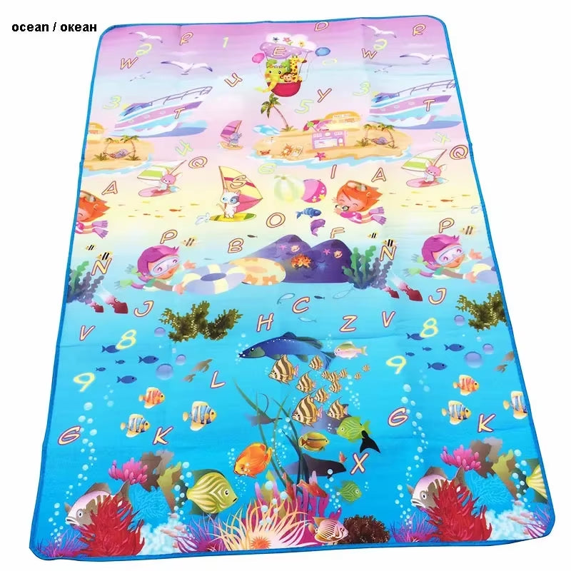 Baby Crawling Play Puzzle Mat Children Carpet Toy Kid Game Activity Gym Developing Rug Outdoor Eva Foam Soft Floor180*120*0.3Cm
