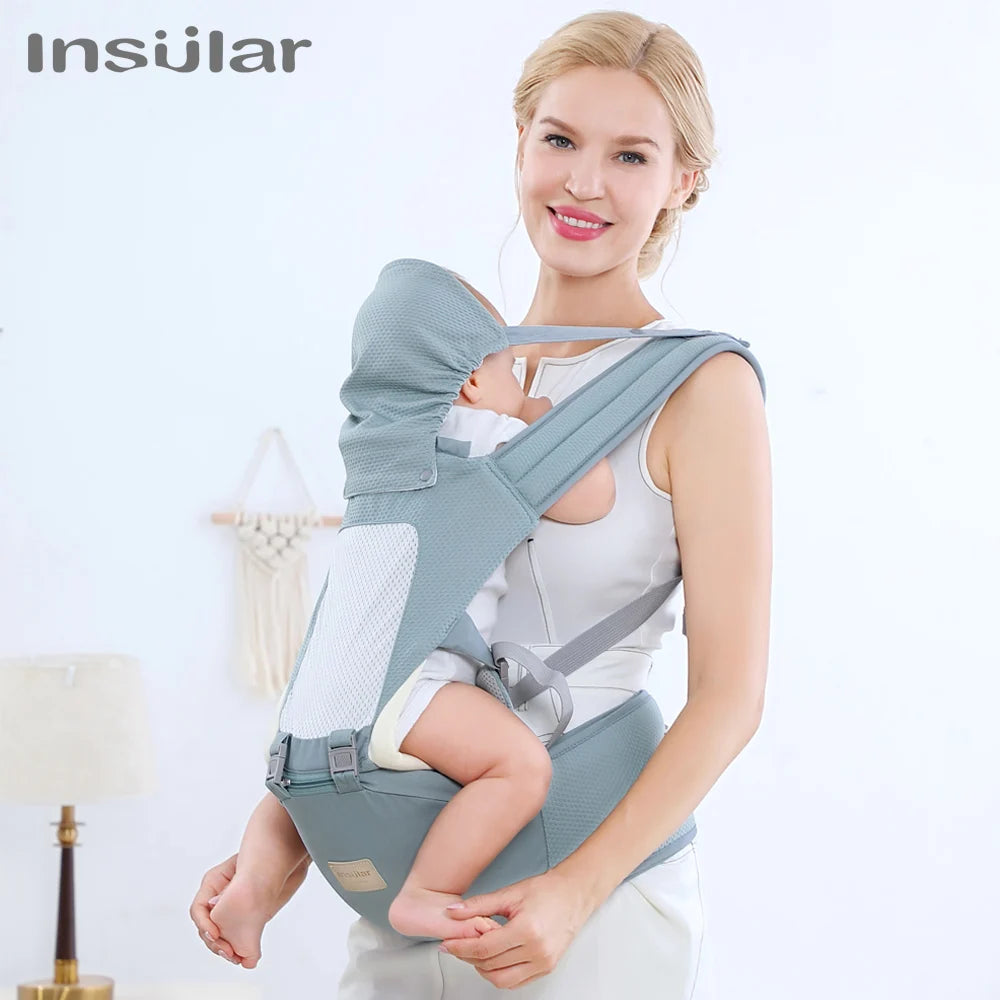Baby Carrier Front Facing Hipseat Kangaroo Ergonomic Baby Sling Carriers for Newborn Toddler Kids Loading Bear 20Kg