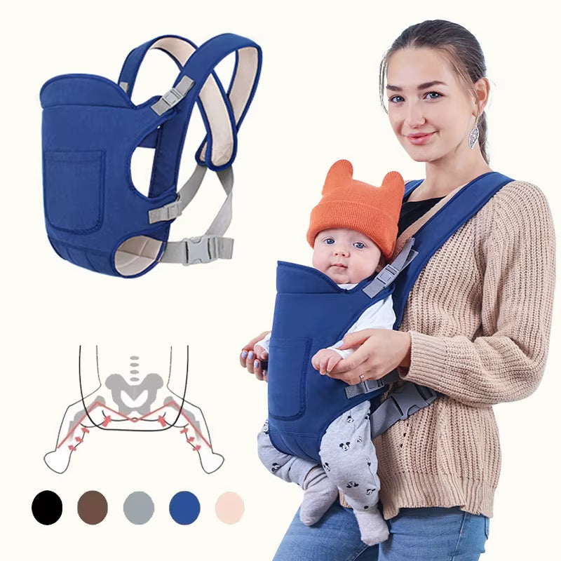 Baby Going Out Safety Sling Carrier Multifunctional Shoulder Baby Carrier Four Methods Front and Back Versatile for All Seasons