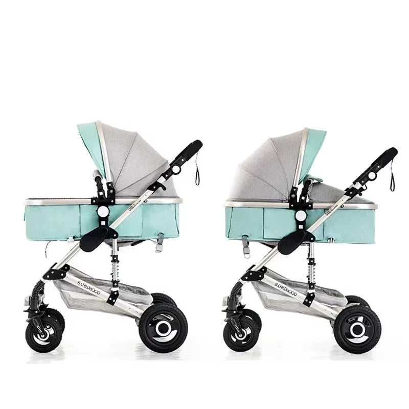 Baby Stroller 3In1 Luxury High Landscape Baby Pram Portable Baby Pushchair Multifunctional Newborn Carriage Double Faced