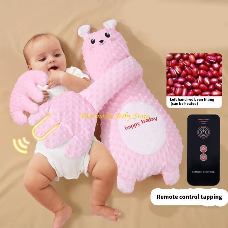 J6BE Baby Sleep Soother Doll Automatic Patting Hand Mood Soothing Toy for Infant Comfort and Restful Night Sleep