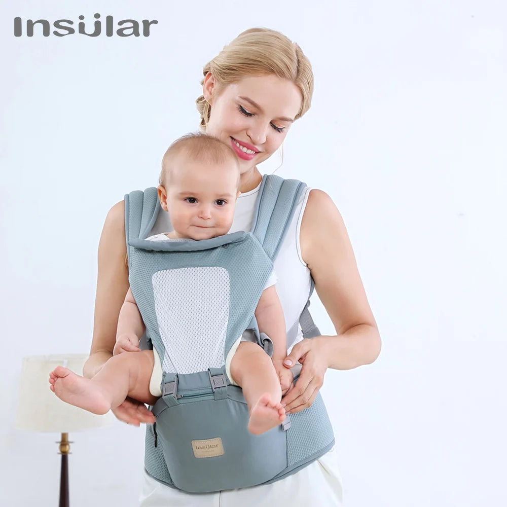 Baby Carrier Front Facing Hipseat Kangaroo Ergonomic Baby Sling Carriers for Newborn Toddler Kids Loading Bear 20Kg