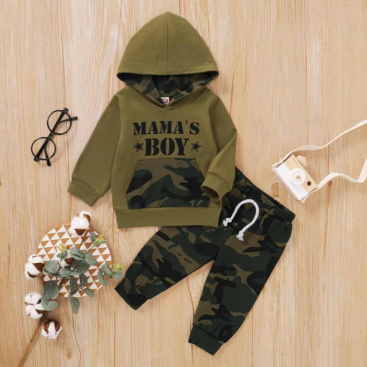 Winter Newborn Infant Baby Boy Long Sleeves Cotton Hooded Daddy'S Boy Fashion Baby Hoodies Clothing