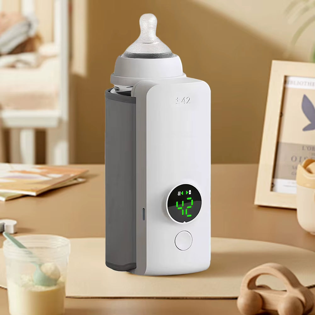 Portable Bottle Warmer Rechargeable Cordless Milk Warmer Travel Warmer for Comfortable Baby Feeding on the Go