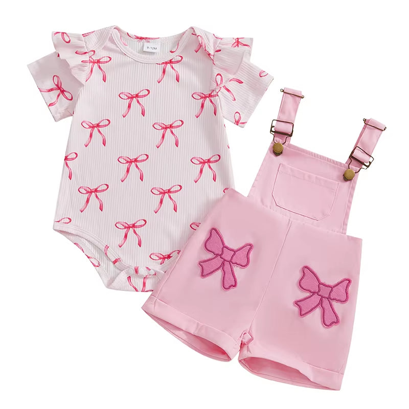 Adorable Toddler Girl Floral Print Sleeveless Romper and Ruffle Skirt Set for Summer Vacation Beach Outing