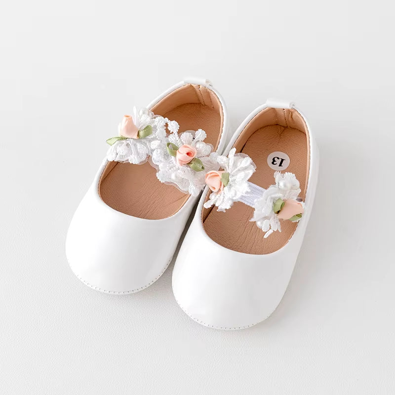 Adorable Baby Girl Soft Sole Shoes with Cute Bowknot for Special Occasions like Birthday Party Wedding Christening