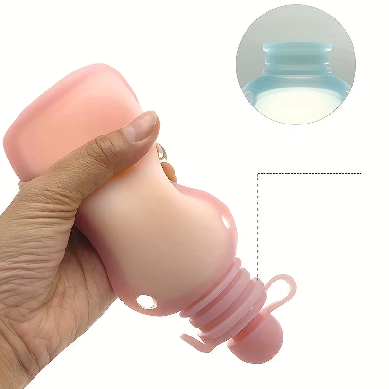 1Pc Reusable Baby Food Bag, Silicone Reusable Toddler Squeeze Bag, Can Be Stored Frozen and Refilled with Organic Juice