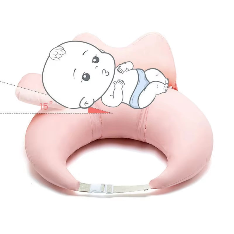 Multifunction Newborn Breastfeeding Pillow Solid Cotton Baby Feeding Pillow Horizontal Holding Pad Maternal Breastfeeding Mat
