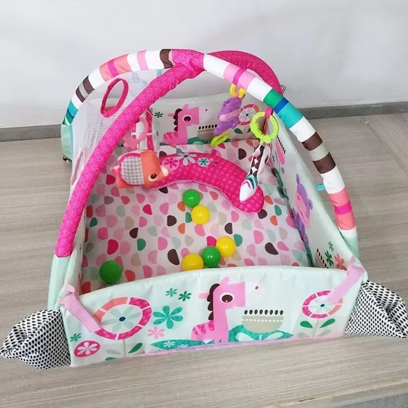 Baby Fitness Frame Crawling Game Blanket Multifunctional Educational Mats Fence Crawling Blanket Infant Rug Enlightenment Toys