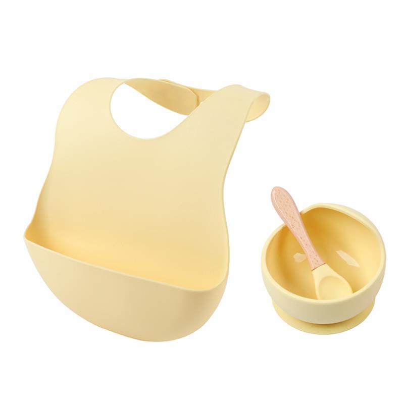 Waterproof feeding silicone bib for children