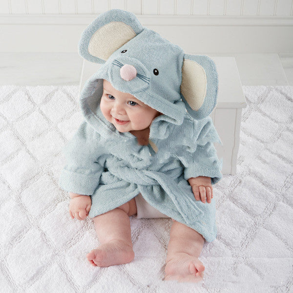 Cute Baby Zoo Bathrobe Hooded Bath Towel