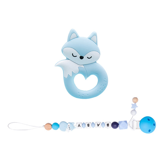Baby pacifier chain baby silicone molar teether bite