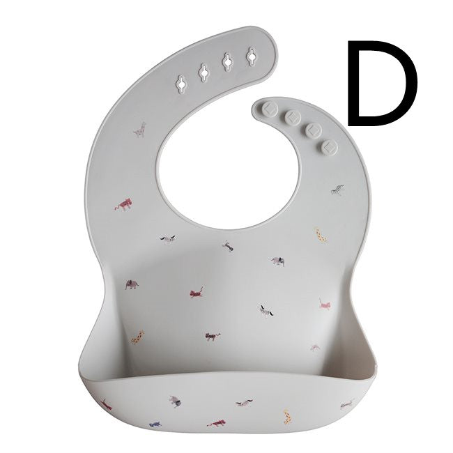 Baby Silicone Bibs, Baby Anti-slobber Bibs, Super Soft Food Supplement Rice Pockets For Feeding