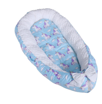 Animal pattern prevent fall baby bed