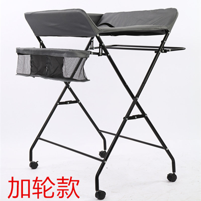 Foldable portable baby diaper table