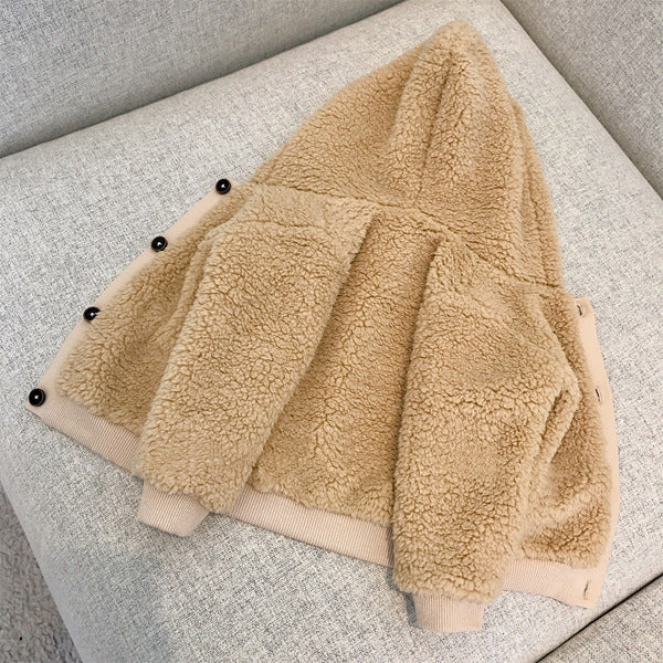 Plush baby coat