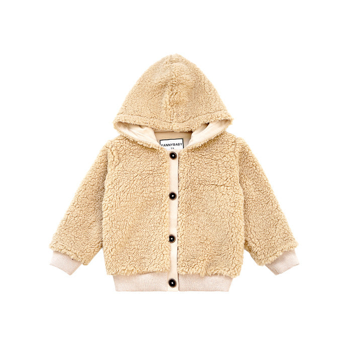 Plush baby coat