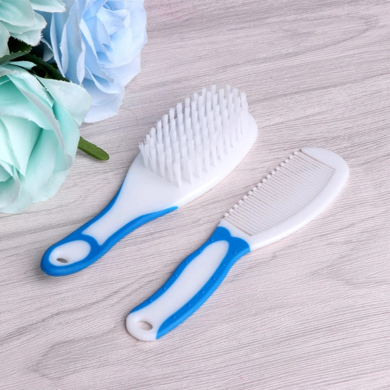 Baby Care Kit Massage Brush Comb 2 Sets Baby Bath Brush Comb