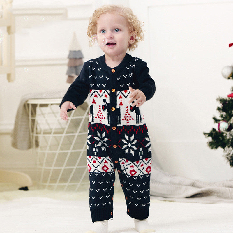 Children's Clothing Christmas Style Baby Jumpsuits