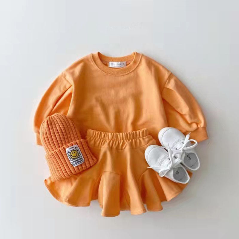 Fashionable Clothing Suit Baby Leisure Children's Clothing Candy Color
